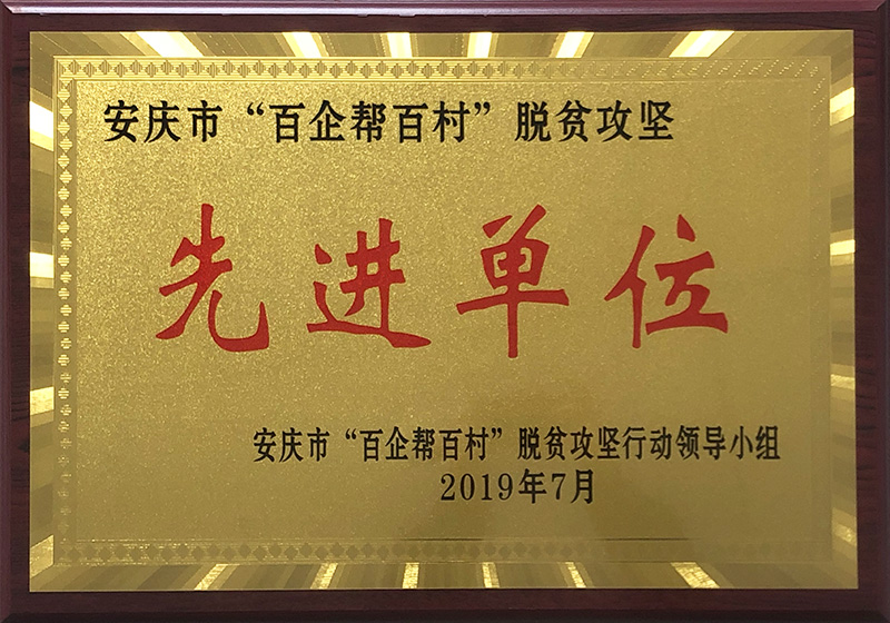 百企帮百村脱贫攻坚先进单位
